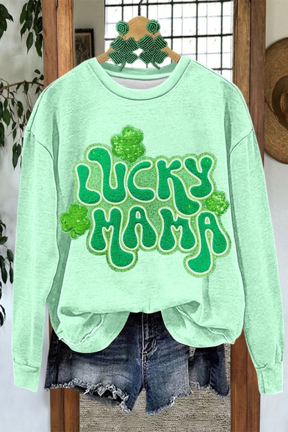 St. Patrick's Day Lucky Mom Sweatshirt