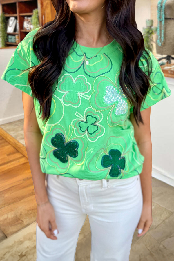 St. Patrick's Day Shamrock Green T-Shirt