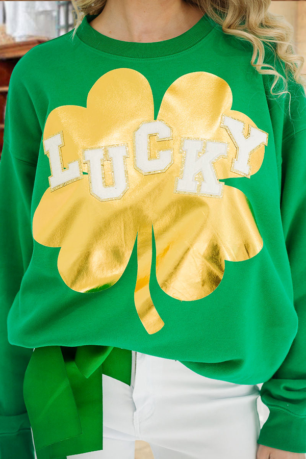 St. Patrick's Day Lucky Sparkle Sweatshirt