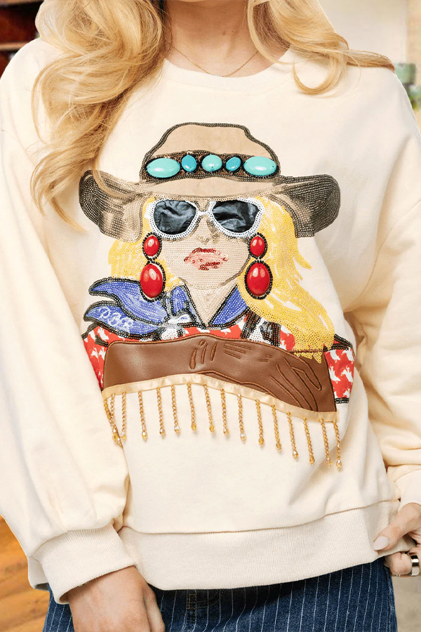 Women's sweatshirt | Special Cowgirl Sweatshirt |ladyboutiquebd