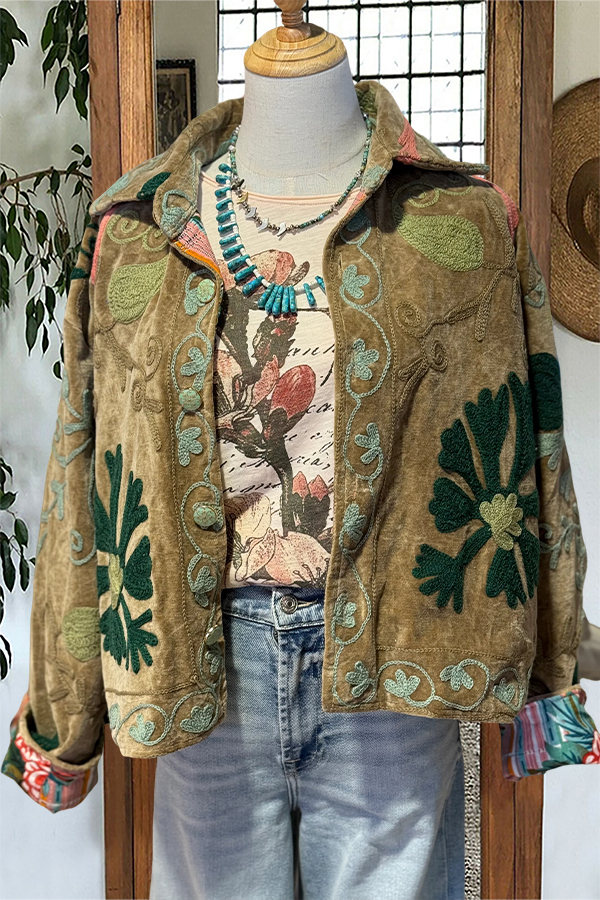 Women's jacket | Special Floral Velvet Jacket |ladyboutiquebd