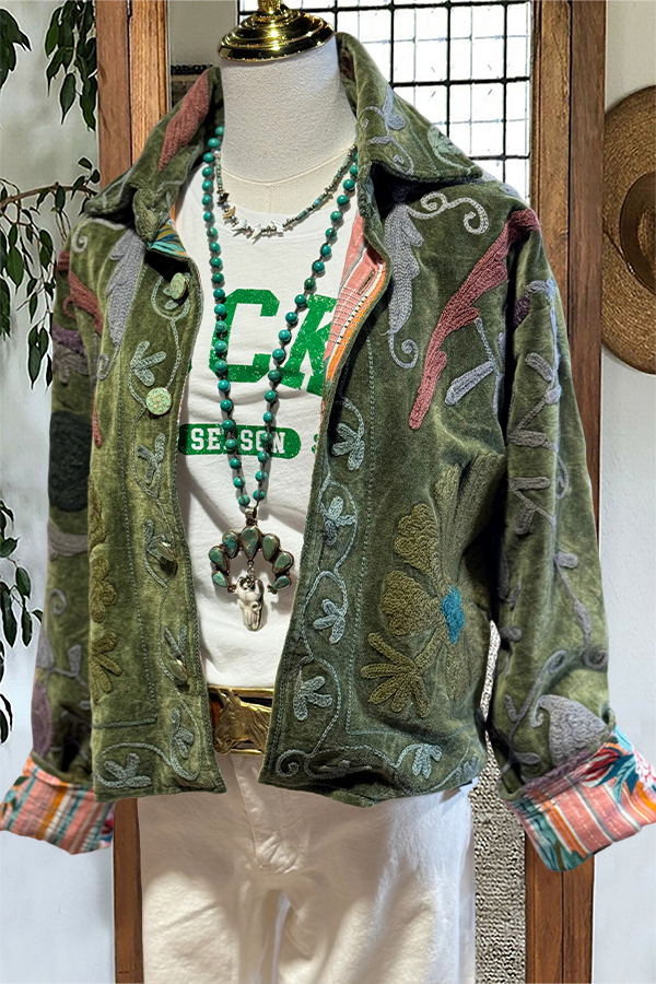 Women's jacket | Special Floral Velvet Jacket |ladyboutiquebd