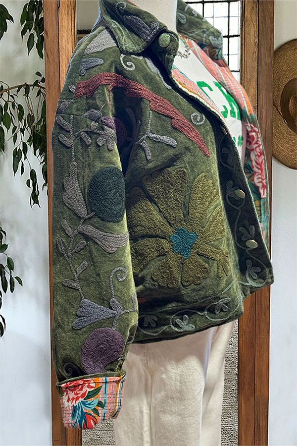 Special Floral Velvet Jacket