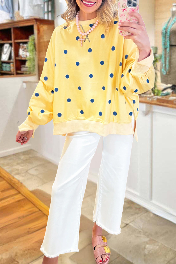 French Polka Dot Sweatshirt