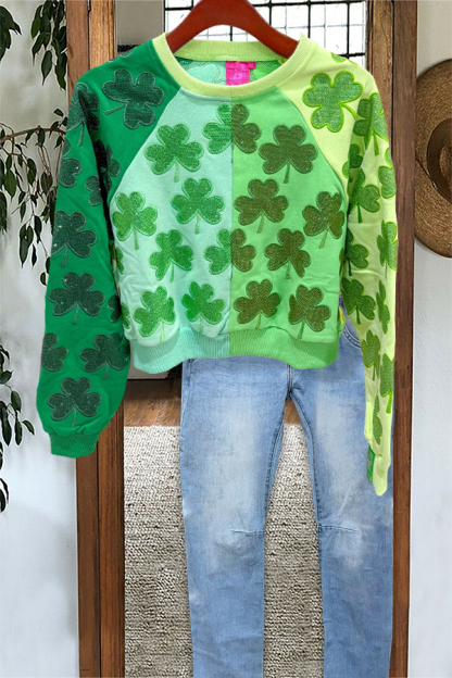 St. Patrick's Day Shamrock Sweatshirt