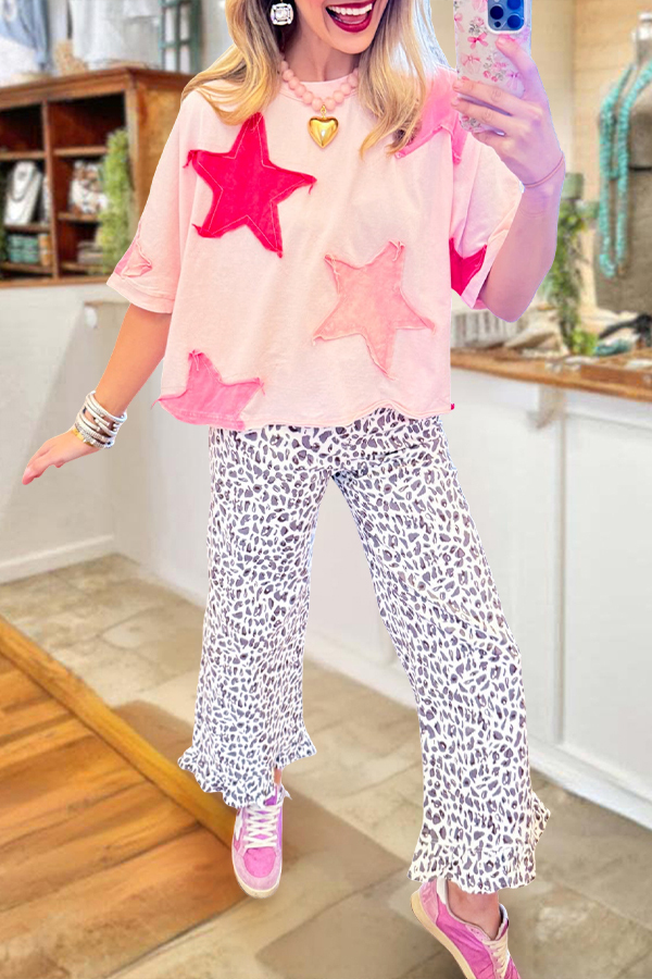 Multi Star Oversized T-Shirt