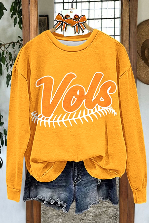 Baseball Orange Tennessee Sweatshirt