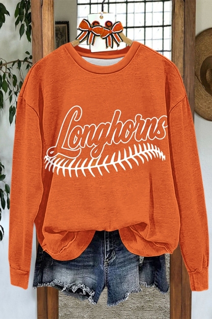Baseball Caramel Texas Sweatshirt