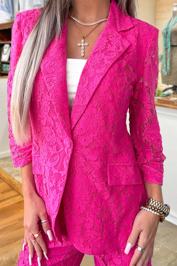 Soft Sweet Lace Blazer