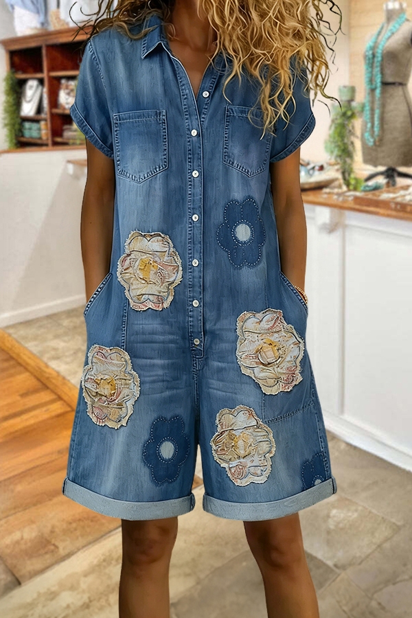 Spring Flower Romper