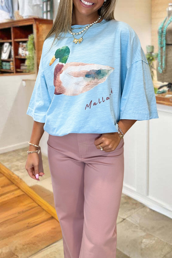 Cream Colored Duck T-Shirt