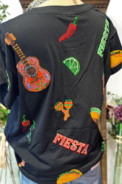 Black Fiesta Tee