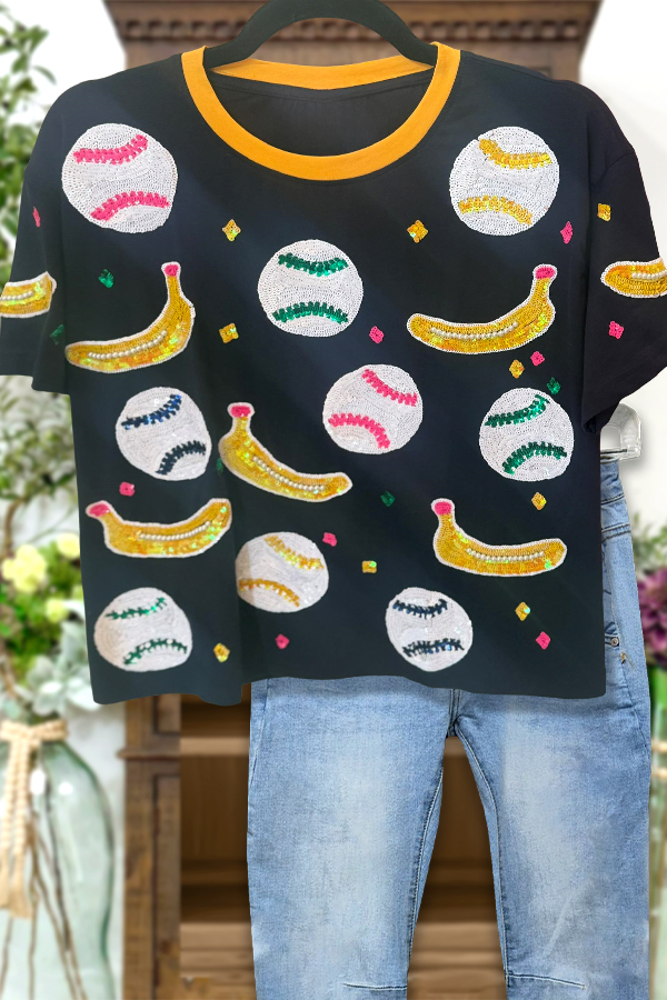 Banana Baseball Game Day T-Shirt
