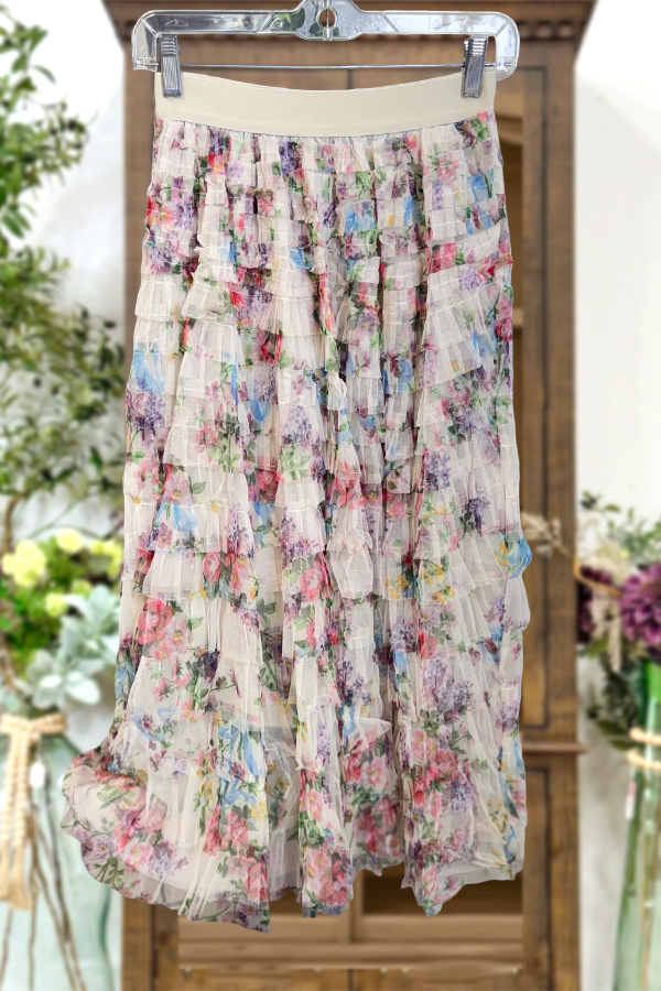 Women's Tulle Ruffle Layered Skirt