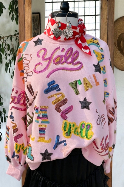Sweet And Sparkly Pink Queen Sweatshirt