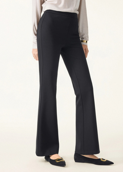 Slimming Tummy Control Ponte High Rise Pull-On Flared Pants