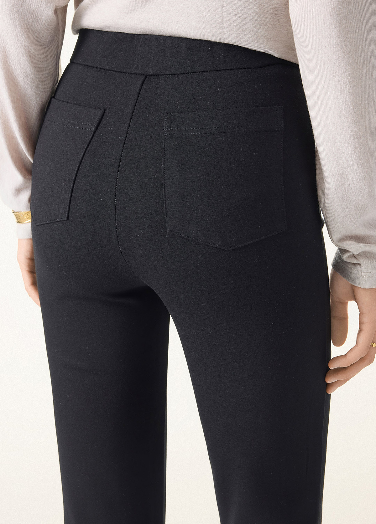 Slimming Tummy Control Ponte High Rise Pull-On Flared Pants