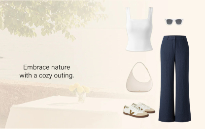 Butt Lif Linen High-Waist Flared Pant With Pockets