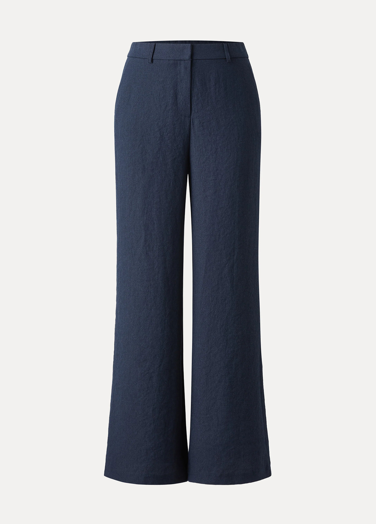 Butt Lif Linen High-Waist Flared Pant With Pockets