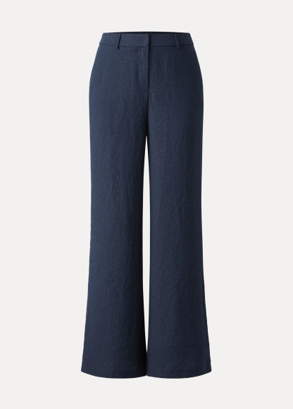 Butt Lif Linen High-Waist Flared Pant With Pockets