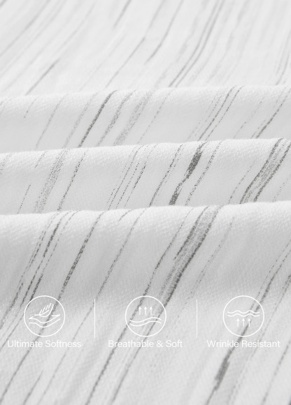 Cozy And Classic Linen Striped Wide-Leg Trousers