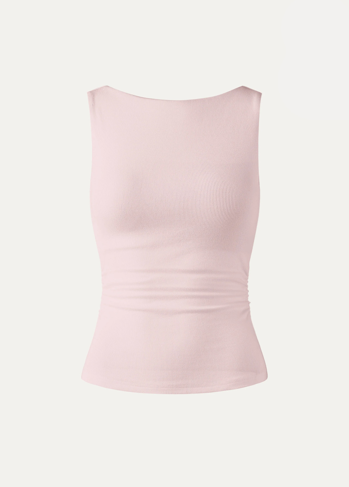 Base Elastic Open Ruched Waist Slimming Back Brami Tank