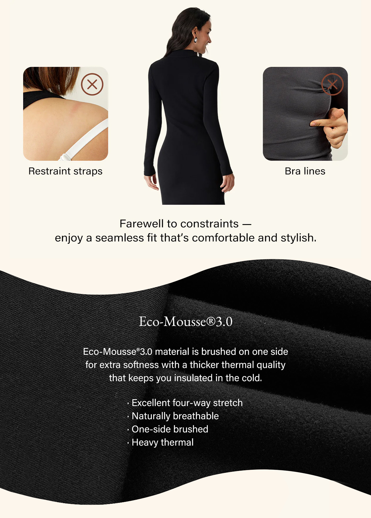 Waisted Slimming Mandarin Collar Mermaid Brami Dress