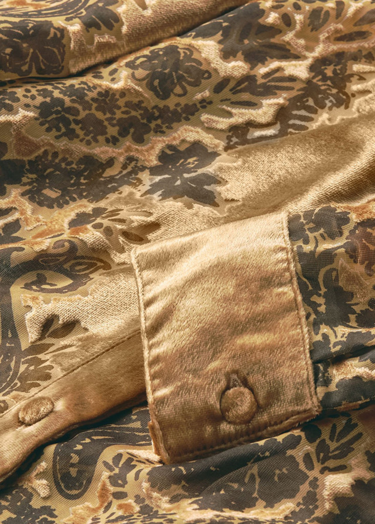 Glossy Velvet Floral Burnout Big Tunic