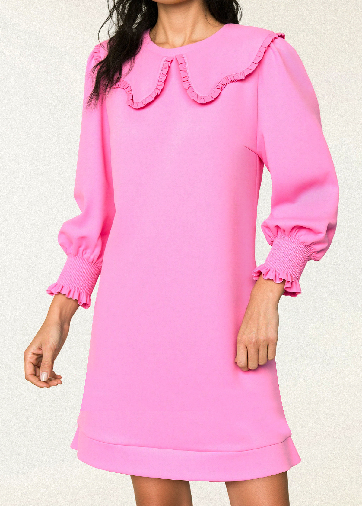 Women's dress | Sweet Doll Collar Puff Sleeve Sweatshirt Dress |ladyboutiquebd