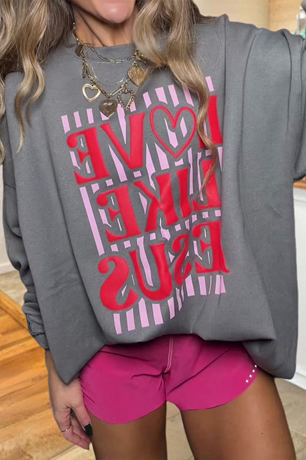 Jesus Valentine'S Day Crewneck Sweatshirt