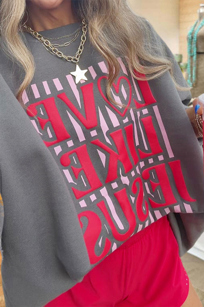 Jesus Valentine'S Day Crewneck Sweatshirt