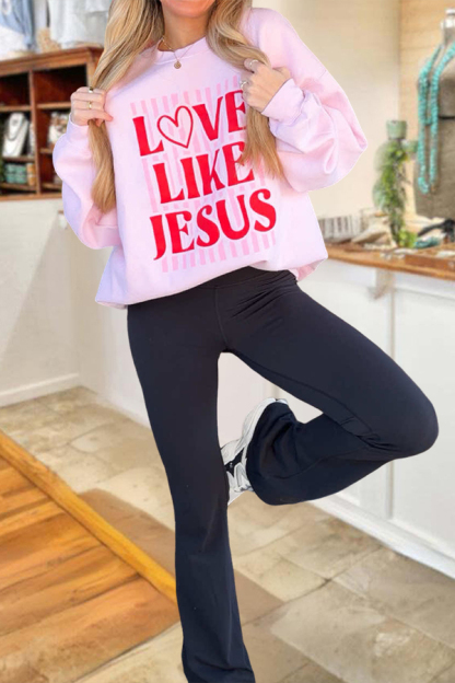 Jesus Valentine'S Day Crewneck Sweatshirt
