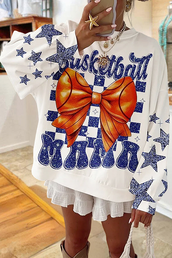 Loose Game Day Basketball Sweatshirt