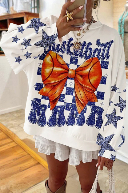 Loose Game Day Basketball Sweatshirt