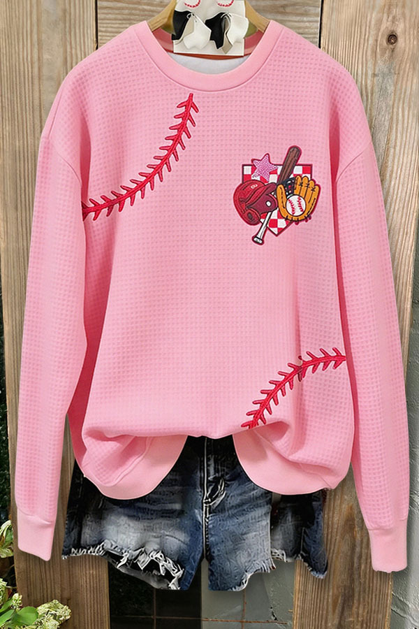 Game Day Baseball Embroidered Sweatshirt