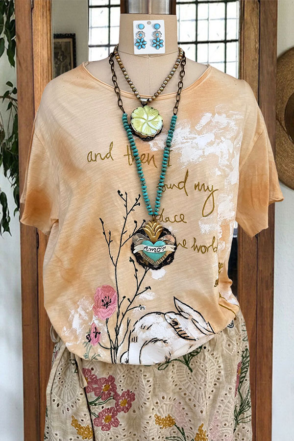 Vintage Distressed Easter Bunny T-Shirt