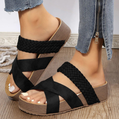 Criss-cross Braided Sandals