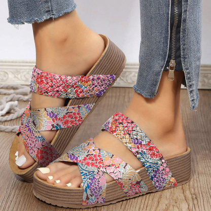 Criss-cross Braided Sandals