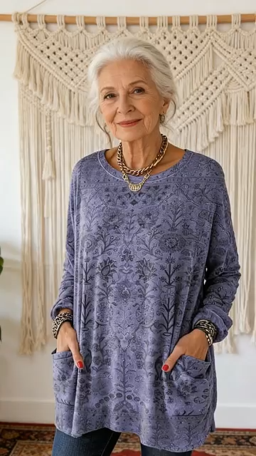 Retro Ethnic Art Print Cotton T-Shirt