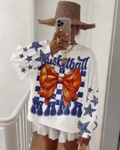 Loose Game Day Basketball Sweatshirt