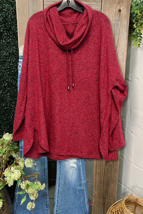 Women's top | Casual Stacked Collar Loose Top |ladyboutiquebd