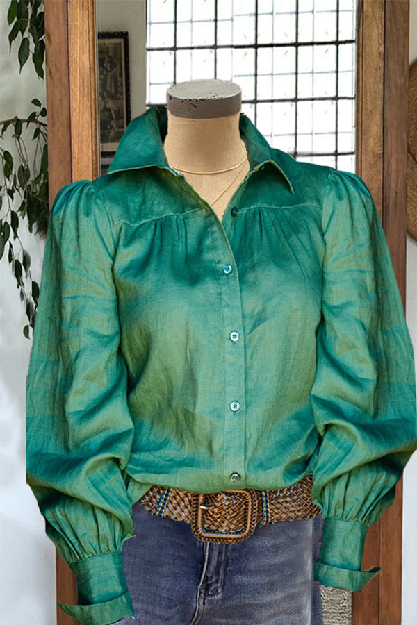 Pretty Pleated Bell Sleeve Shirt