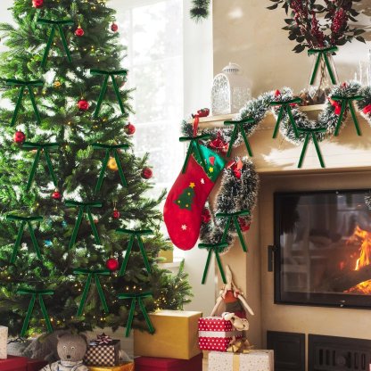 🎀Christmas Tree Decoration Burgundy Velvet Bows🎅🎄