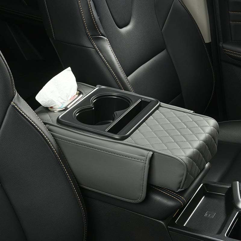 Multifunctional PU Leather Car Armrest Box Mat