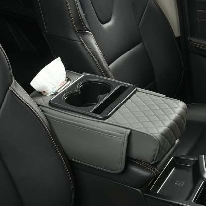 Multifunctional PU Leather Car Armrest Box Mat