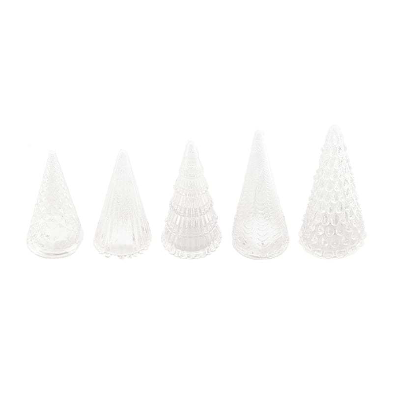 BFF Collection Set of 5 Illuminated Trees (with LED Best for gift)