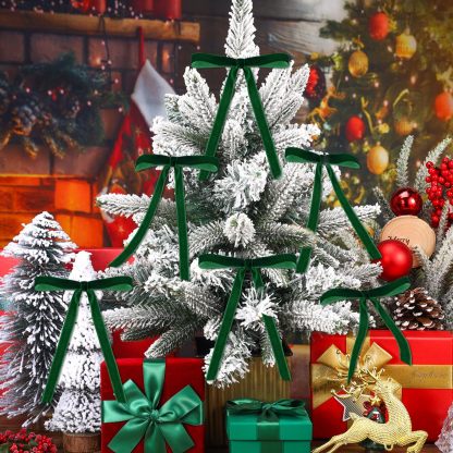 🎀Christmas Tree Decoration Burgundy Velvet Bows🎅🎄