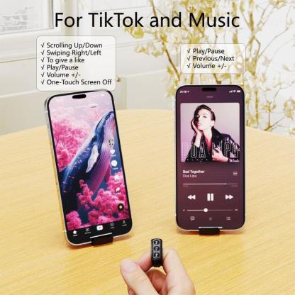 Xring Scrolling Ring Remote Control Scroller Page Turner,Bluetooth Selfie & Video Recording Remote,Music Control for iPhone,iPad,Android,Gymhack