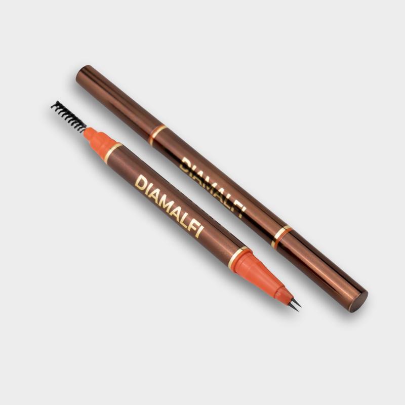 2 Tip UltraFine Pen - For Beard & Eyebrows - Water Resistant, Natural Look, Easy to Use, Long Lasting - Beard Pencil Filler, Eyebrow Pencil Filler - Beard Pen, Brow Pen - DIAMALFI