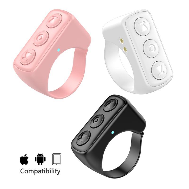 Xring Scrolling Ring Remote Control Scroller Page Turner,Bluetooth Selfie & Video Recording Remote,Music Control for iPhone,iPad,Android,Gymhack